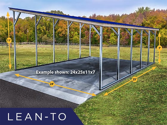 lean to metal carport kit